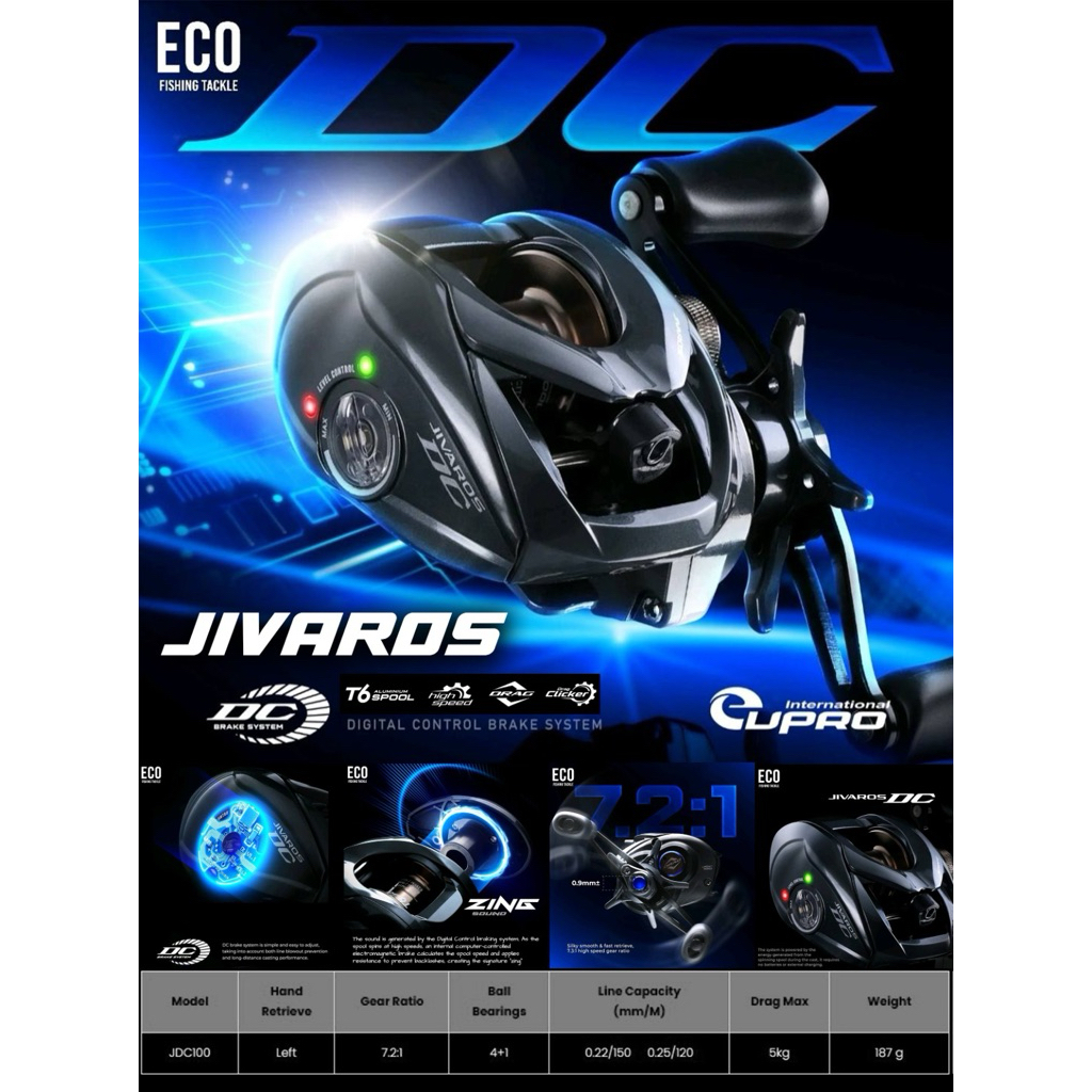Reel Bc Eupro Jivaros DC JDC100L (BUNYI ZING)
