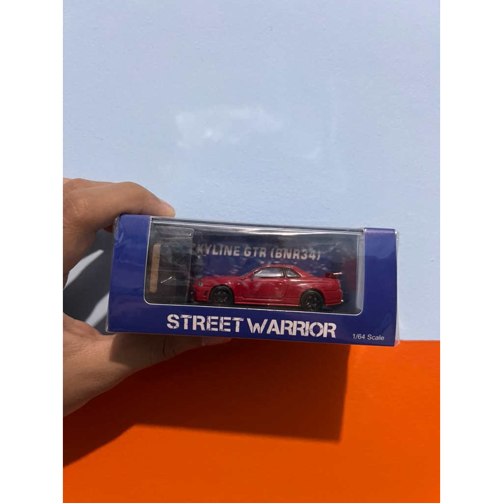 Street Weapon Warrior Nissan Skyline GTR R34 Red with Camper