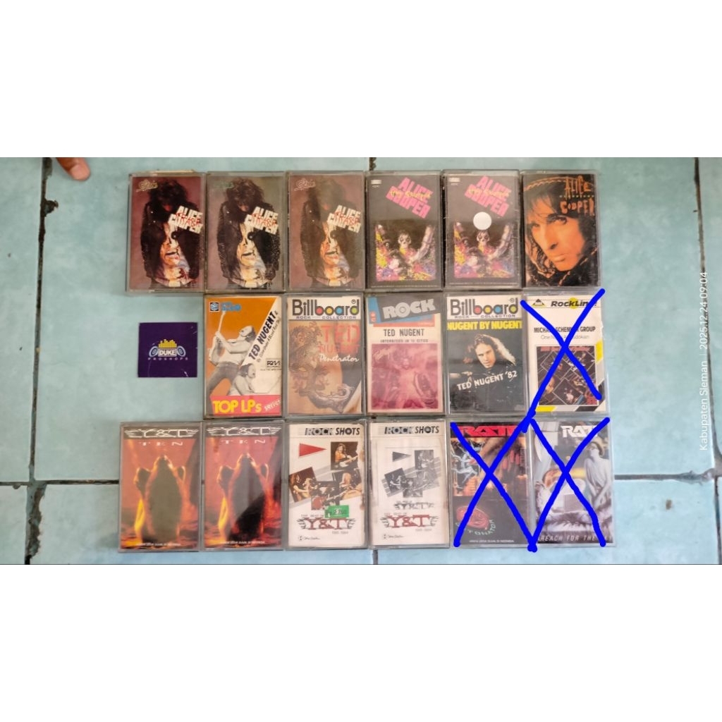 kaset KROKUS Ted Nugent Alice Cooper Rock Ted Nugent Metal album