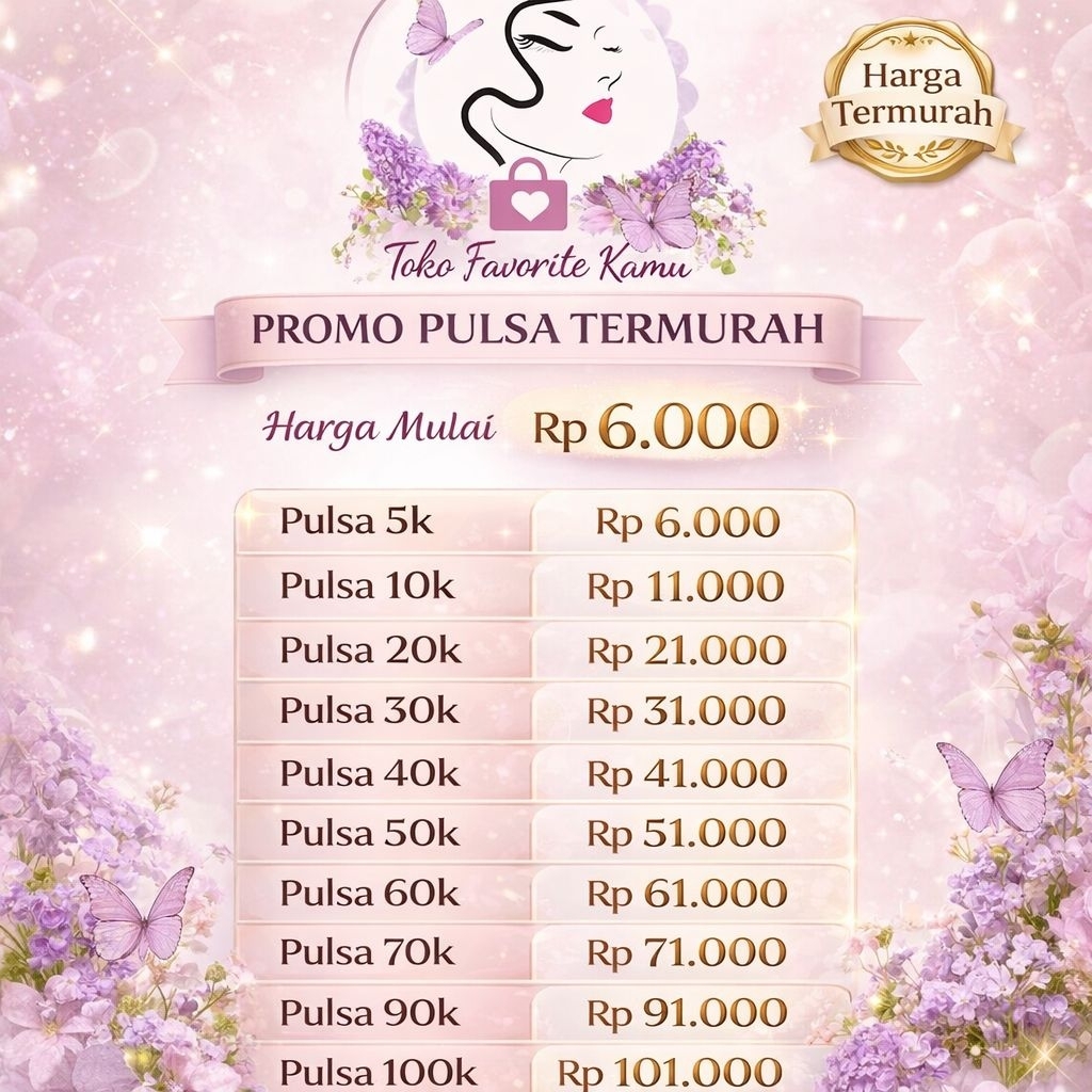 PROMO PULSA MURAH (Pulsa 80K – 100K)