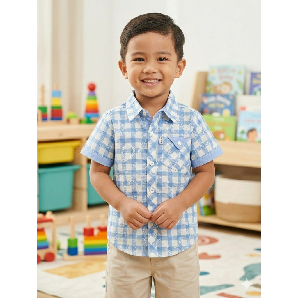 Kemeja anak laki laki QNA