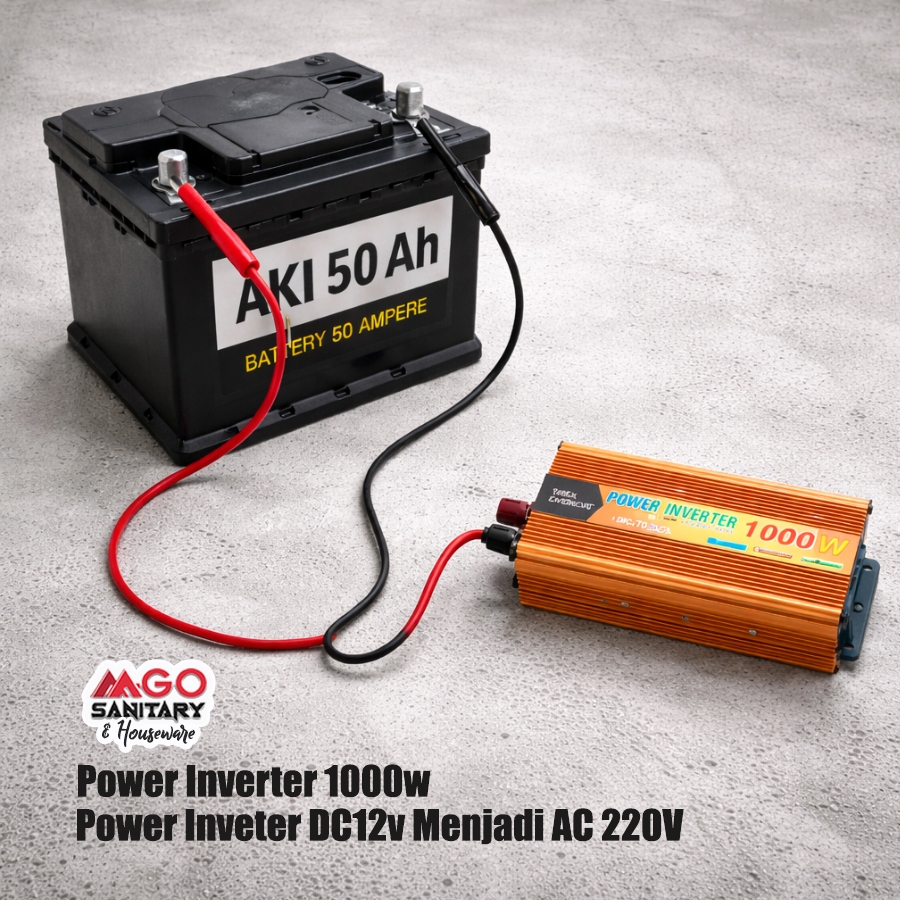 Power Inverter 1000W 12V ke 220V | Inverter Aki Mobil DC to AC Converter | Inverter Listrik Mobil
