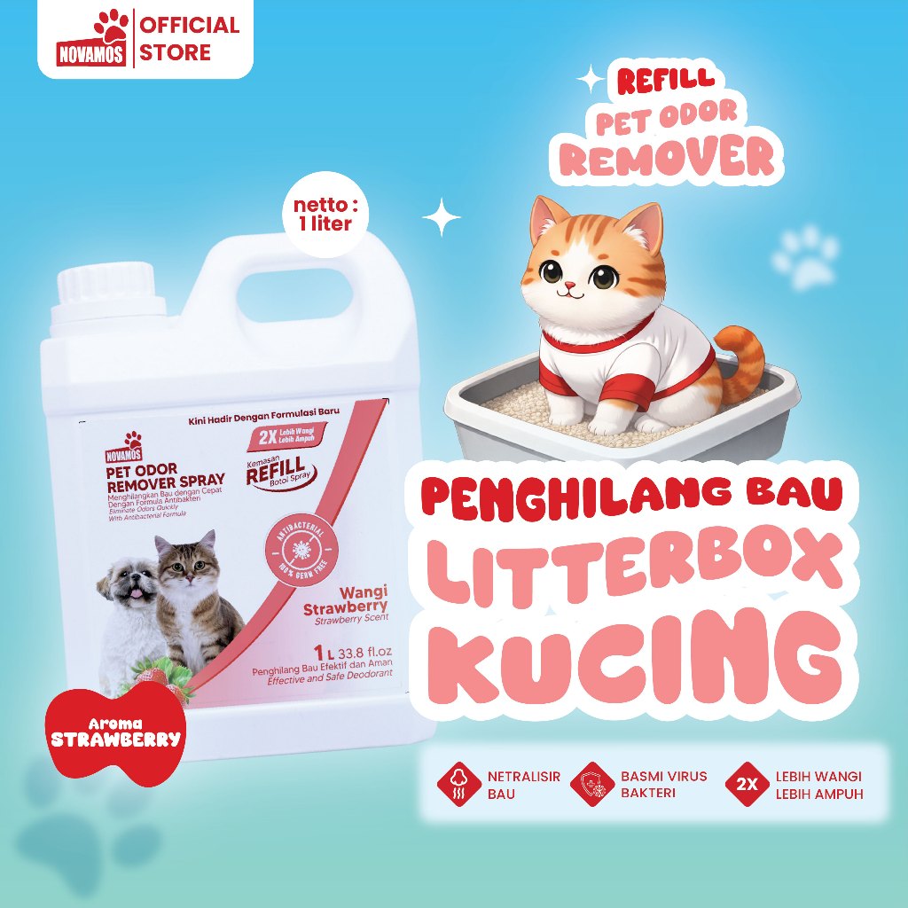 NOVAMOS LEBIH HEMAT Refill Odor Remover 1 L