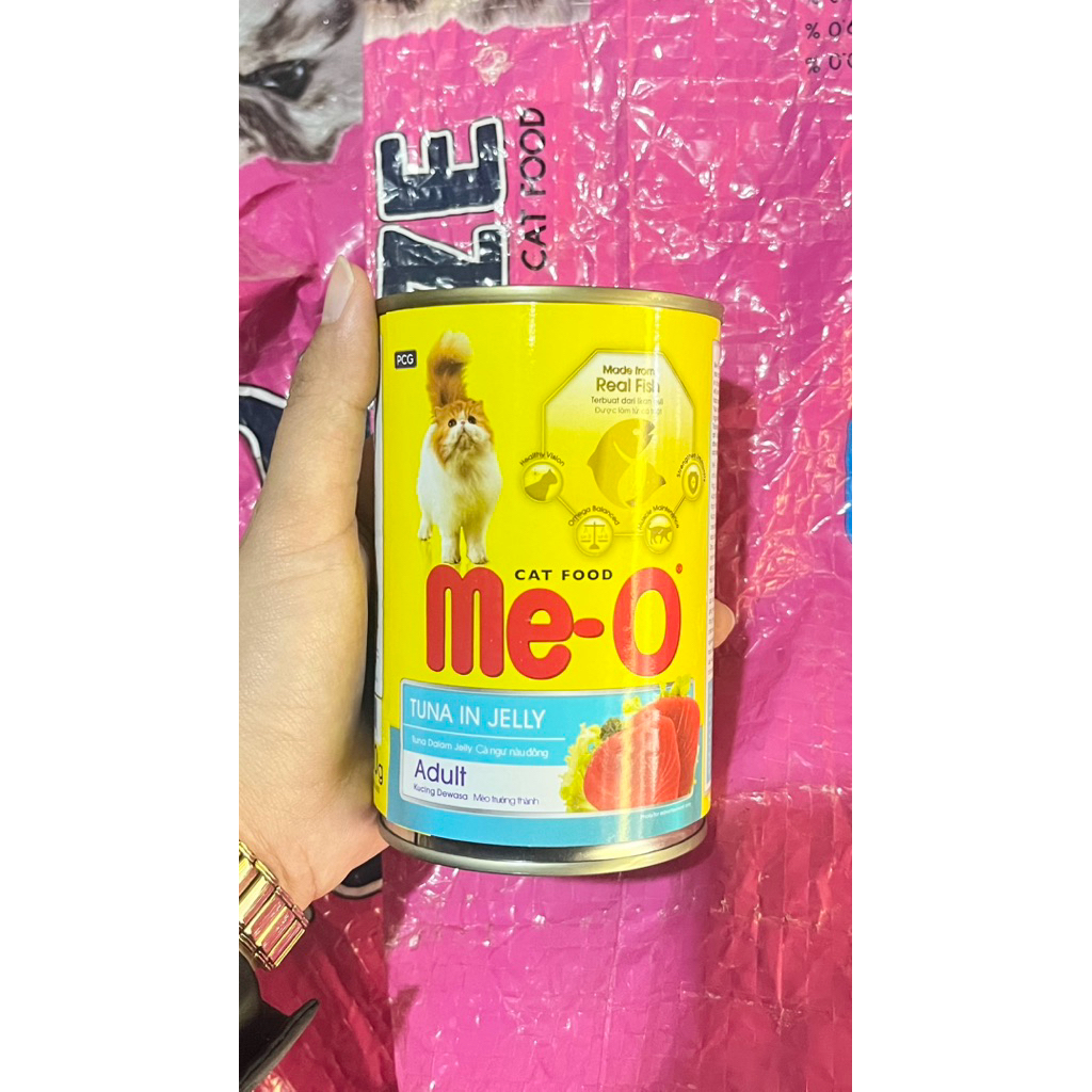 Makanan Kucing Basah Meo Kaleng 400g - Aroma Menarik, Vitamin, Membantu Nafsu Makan
