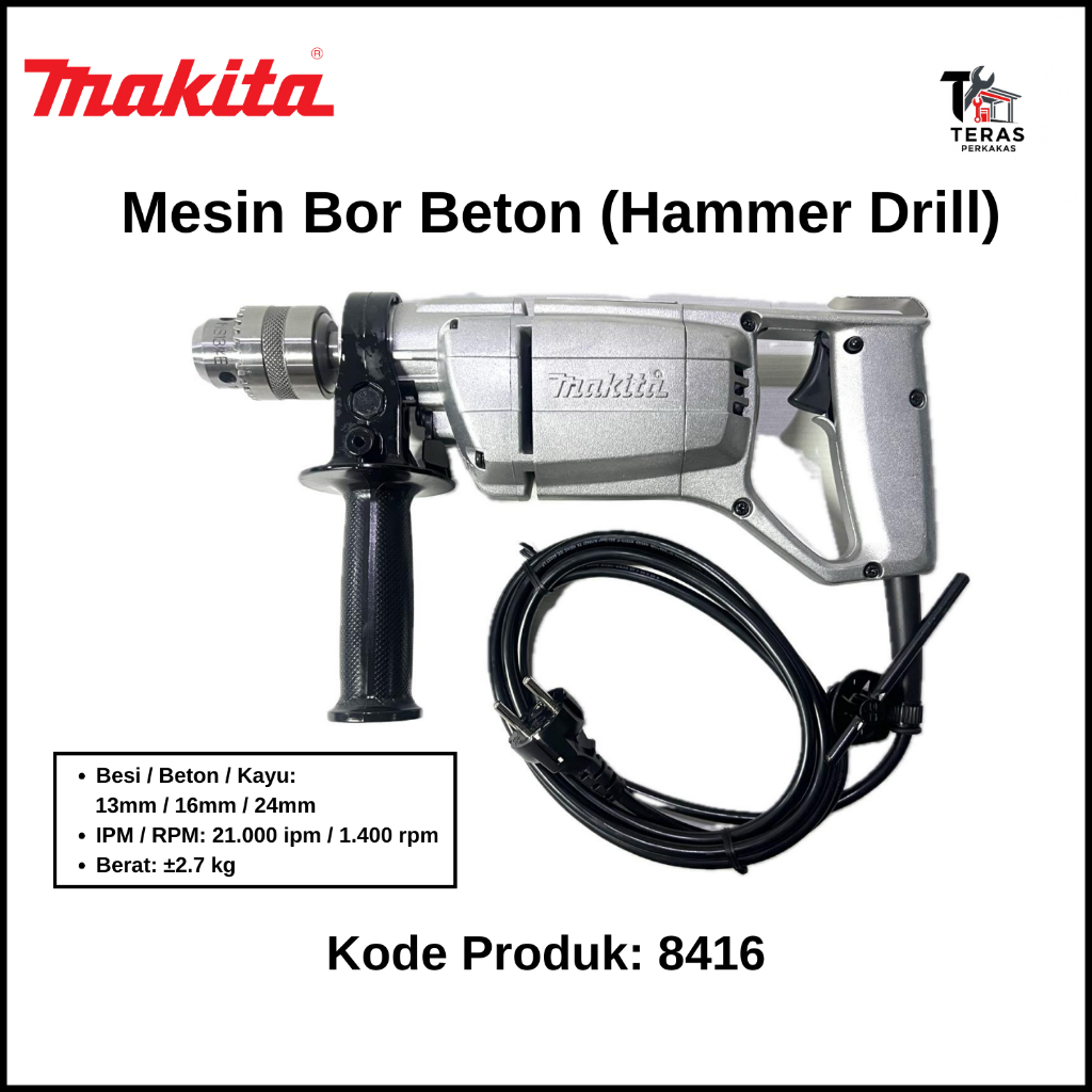 MAKITA Mesin Bor Beton (Hammer Drill) 16mm Makita 8416