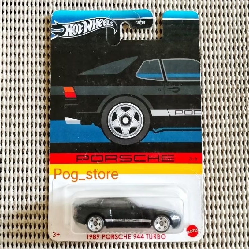 Hot Wheels Porsche Series - 1989 Porsche 944 Turbo - Black