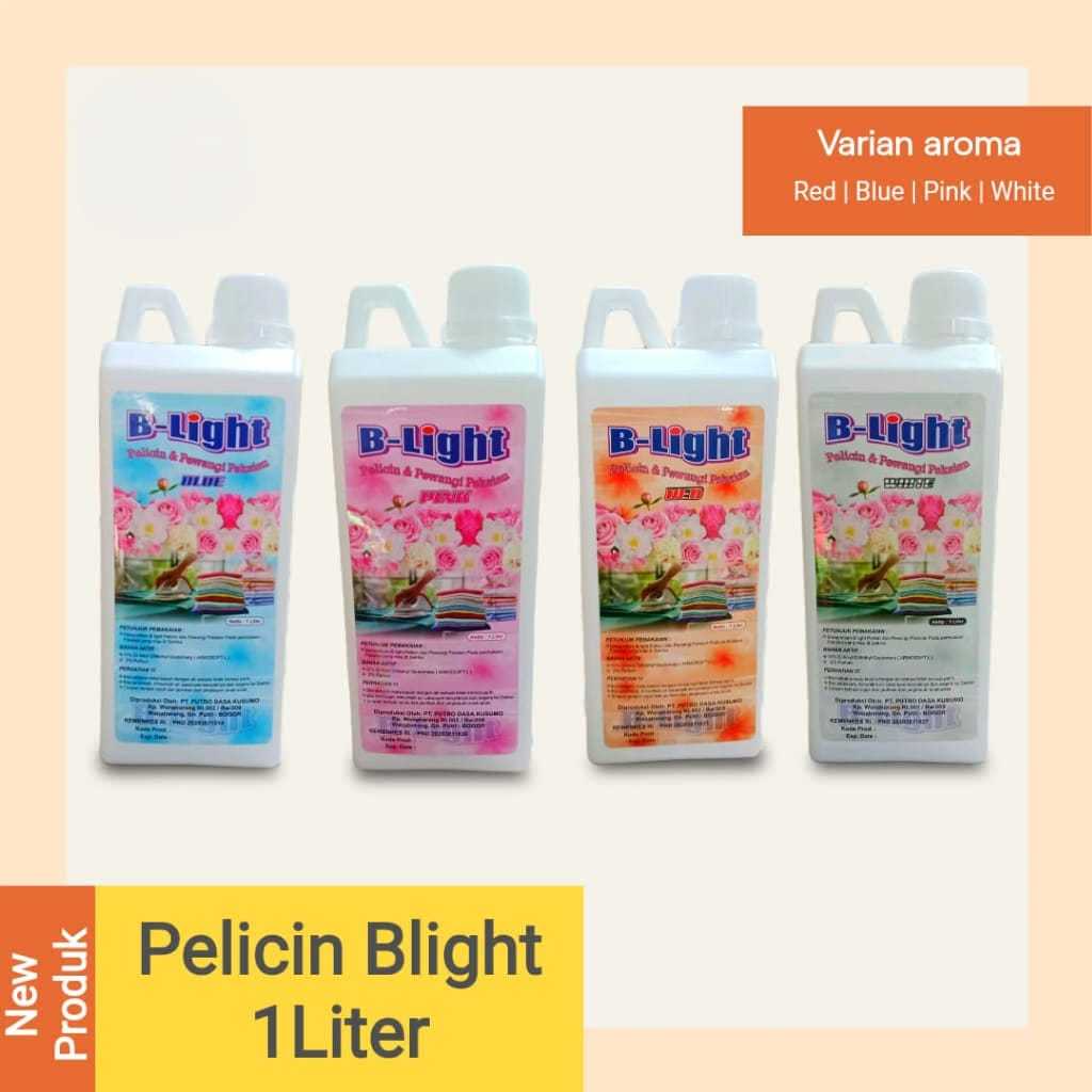 ( OM ) Pelicin Pakaian Blight 1000ml | Pelicin dan Pewangi Pakaian Laundry B-light 1000ml / PELICIN 