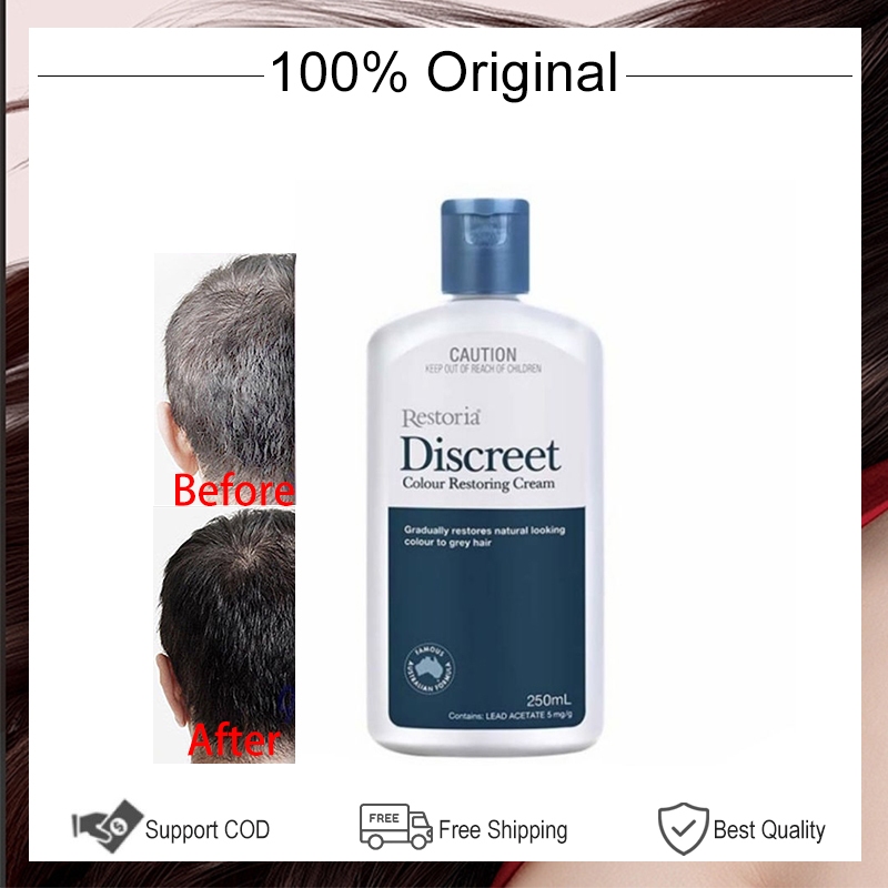 Restoria Discreet Restoring Cream 250ML Original Color Repair Cream Pemulihan Warna Alami, Mengatasi
