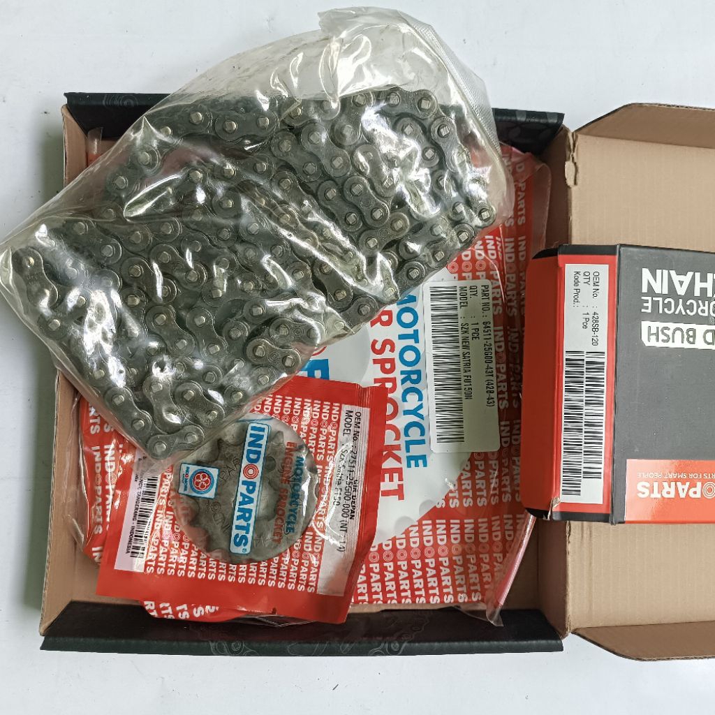 Paket gir set Indoparts satria Fu 150N