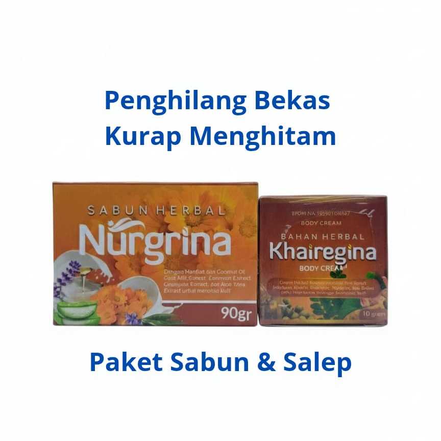 Regina Herbal Paket Sabun Dan Salep Untuk Bekas Kurap Yang Sudah Menghitam
