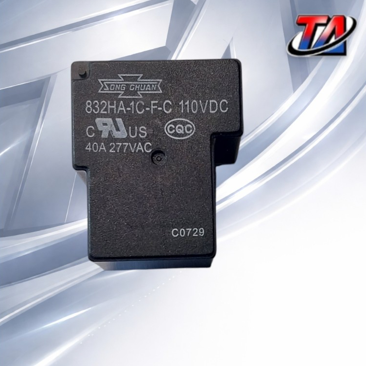 RELAY SONGCHUAN / 110V DC/ 40A (pin 110V5) RELAY PCB Elektronik 110V