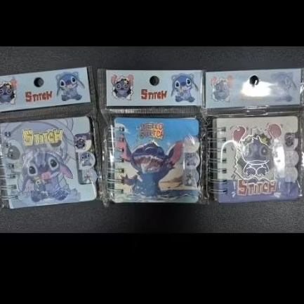 Mini notebook stitch Mini Notebook Set Lucu Aesthetic Cute Memo Book Korean Stationery Buku Catatan 