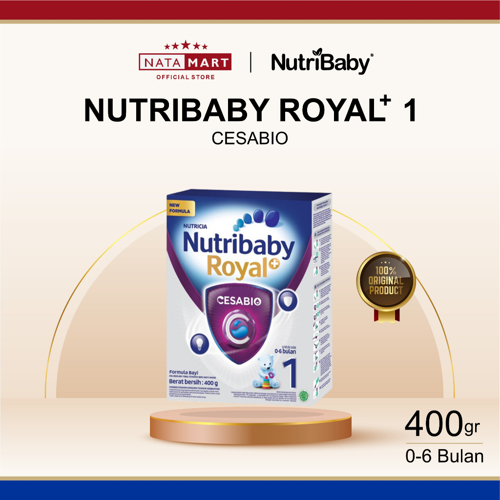 NATAMART - SUSU FORMULA PERTUMBUHAN ANAK NUTRILON ROYAL+ CESABIO 1 BAYI USIA 0-6 BULAN 400G