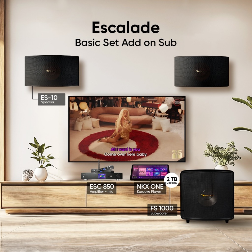 Paket Home Karaoke Nakamichi Escalade SET