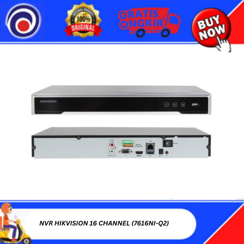 NVR HIKVISION 16 CHANNEL (7616NI-Q2)