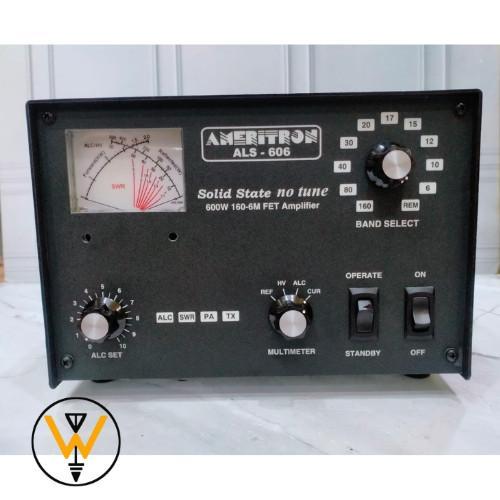 AMERITRON ALS-606SX + SWITCHING POWER SUPPLY 600W SOLID-STATE RF AMP ALS 606 SX