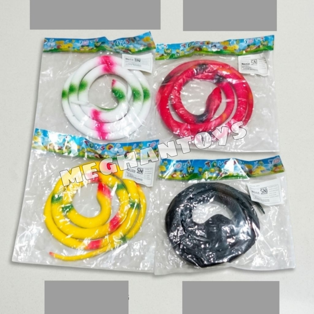 Mainan anak edukasi mainan ular karet serangga karet mengenal hewan binatang