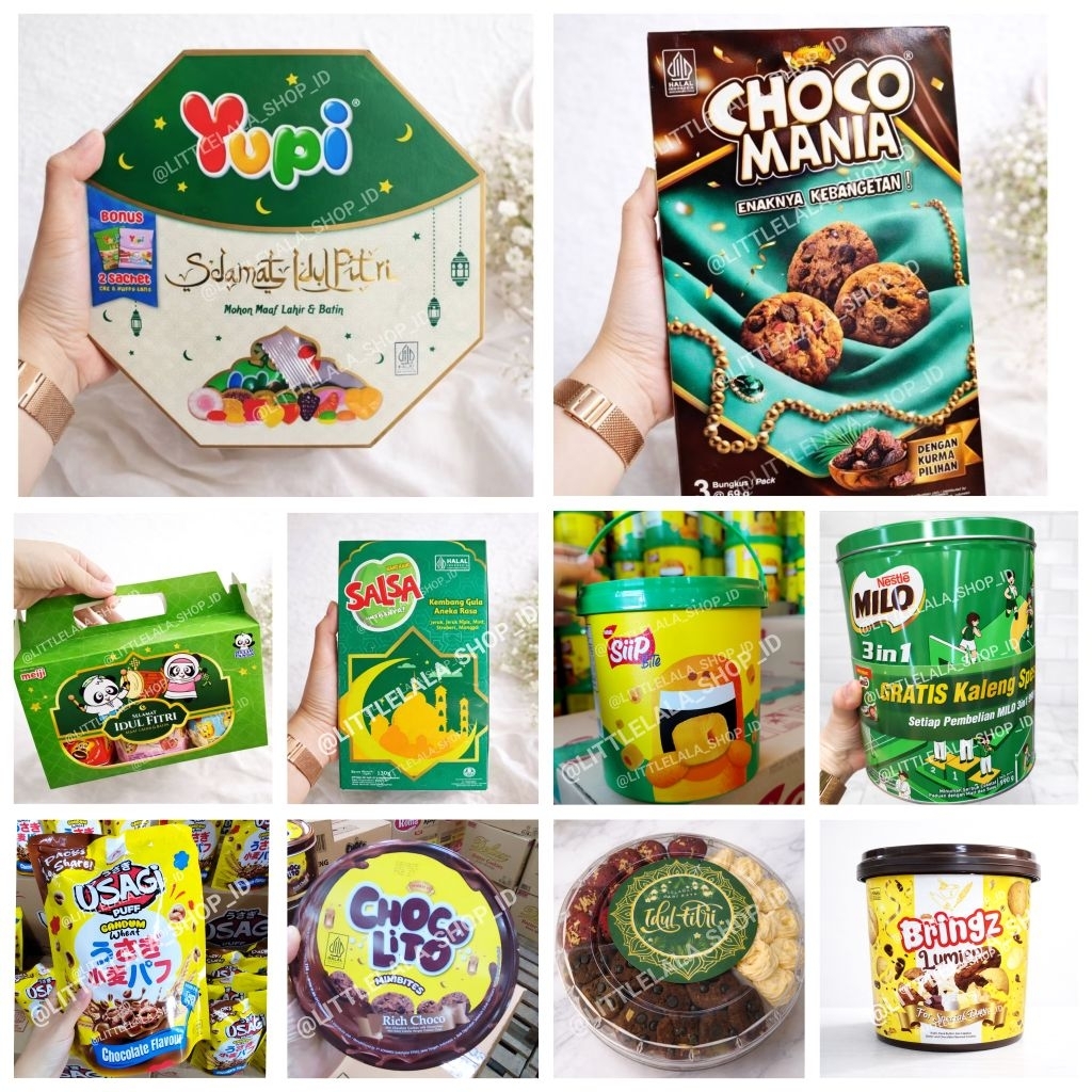 Snack Lebaran /Hampers Lebaran/Milo Biscuit Choco Mania Yupi Paket Snack Parcel Lebaran Murah/hamper