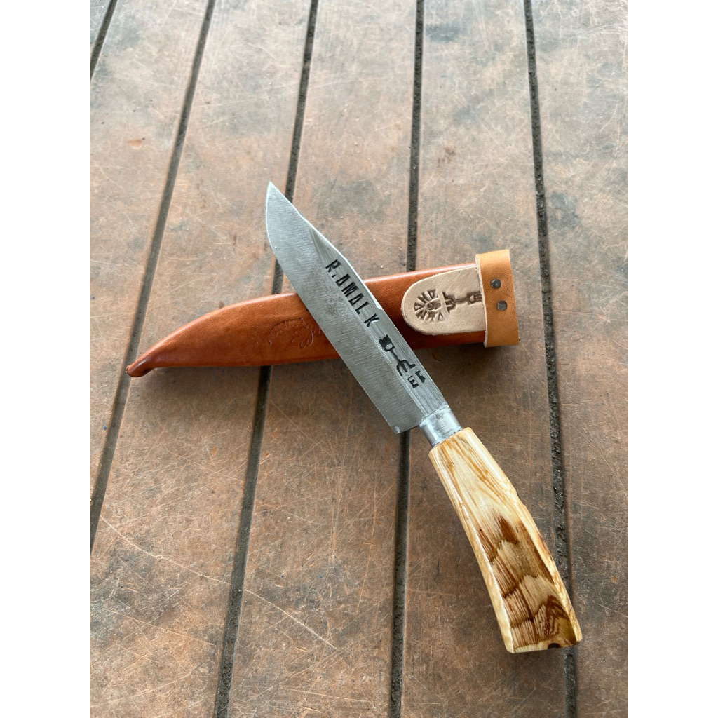 pisau sarung kulit 18 cm