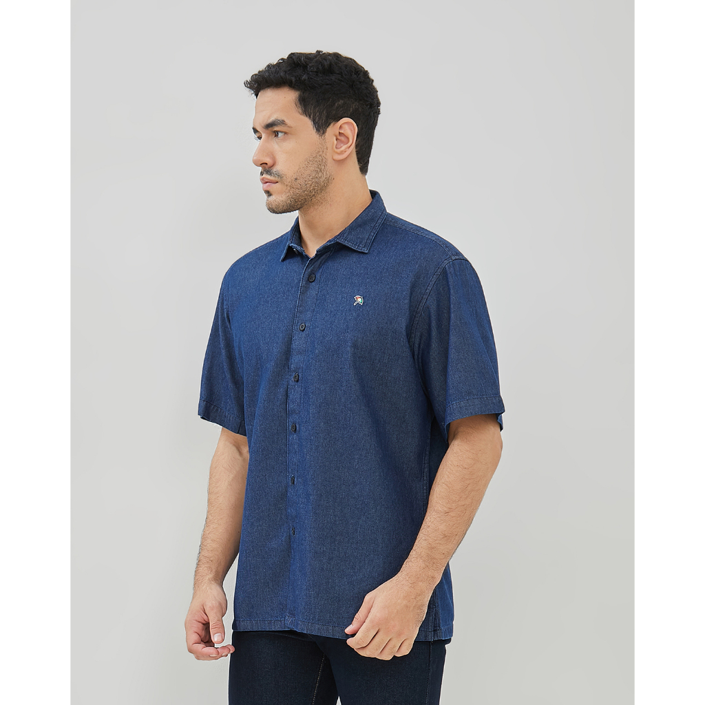 ARNOLD PALMER Kemeja Lengan Pendek Denim Pria - P-EBME32-H5