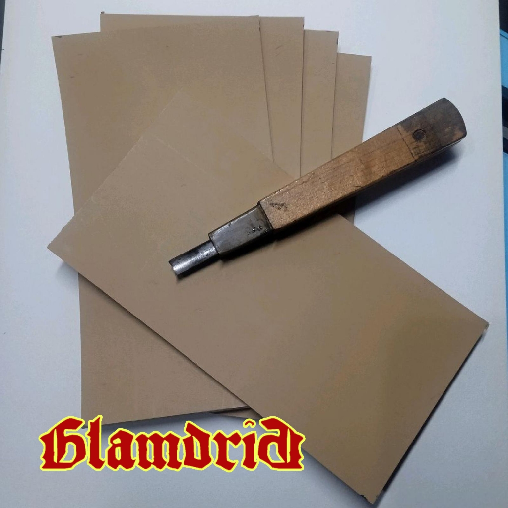 Karet Lino / Linoleum untuk seni grafis - Printmaking ukuran 8x15 cm untuk workshop, latihan dan bel