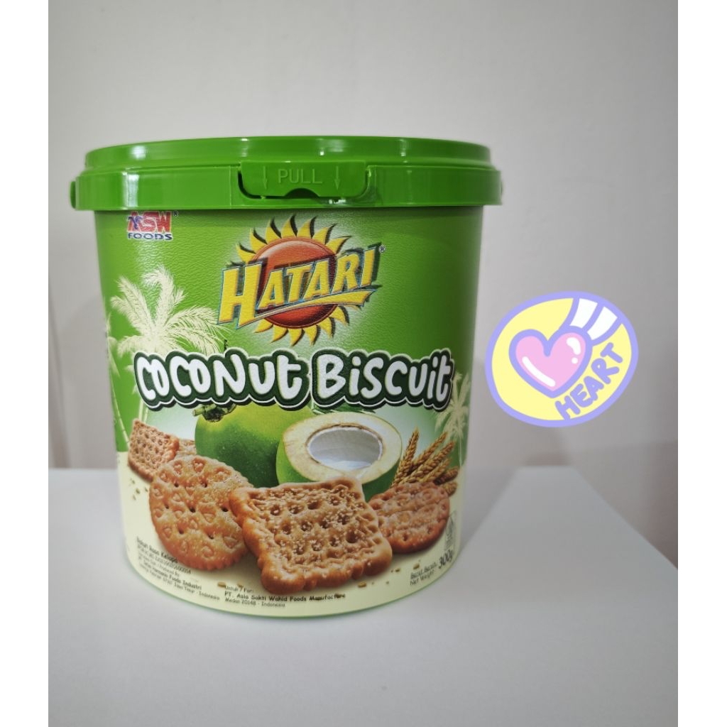 Hatari biskuit kelapa kemasan bucket 300gr