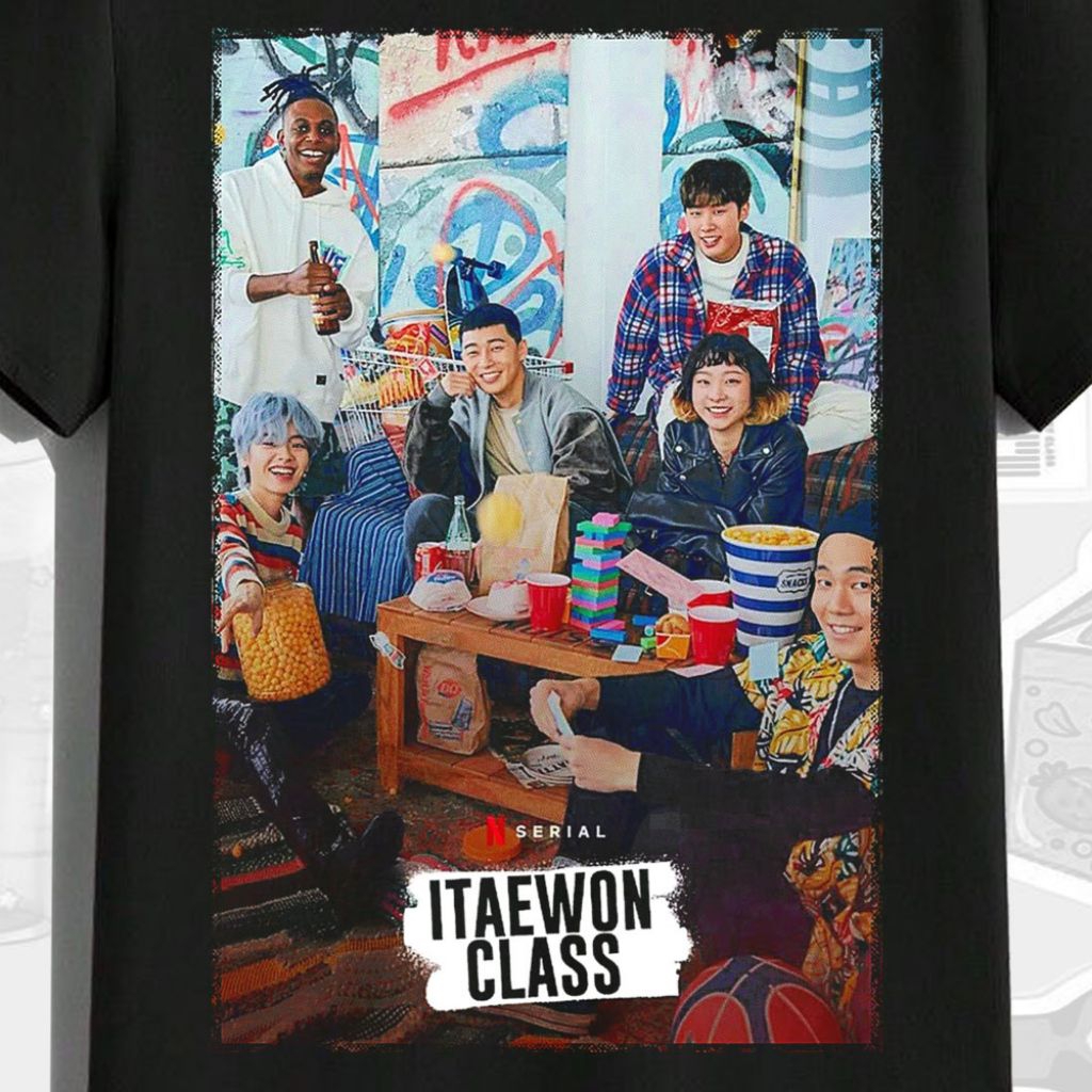 Kaos Wanita Unisex sablon Jumbo tema drakor Itaewon Class 2