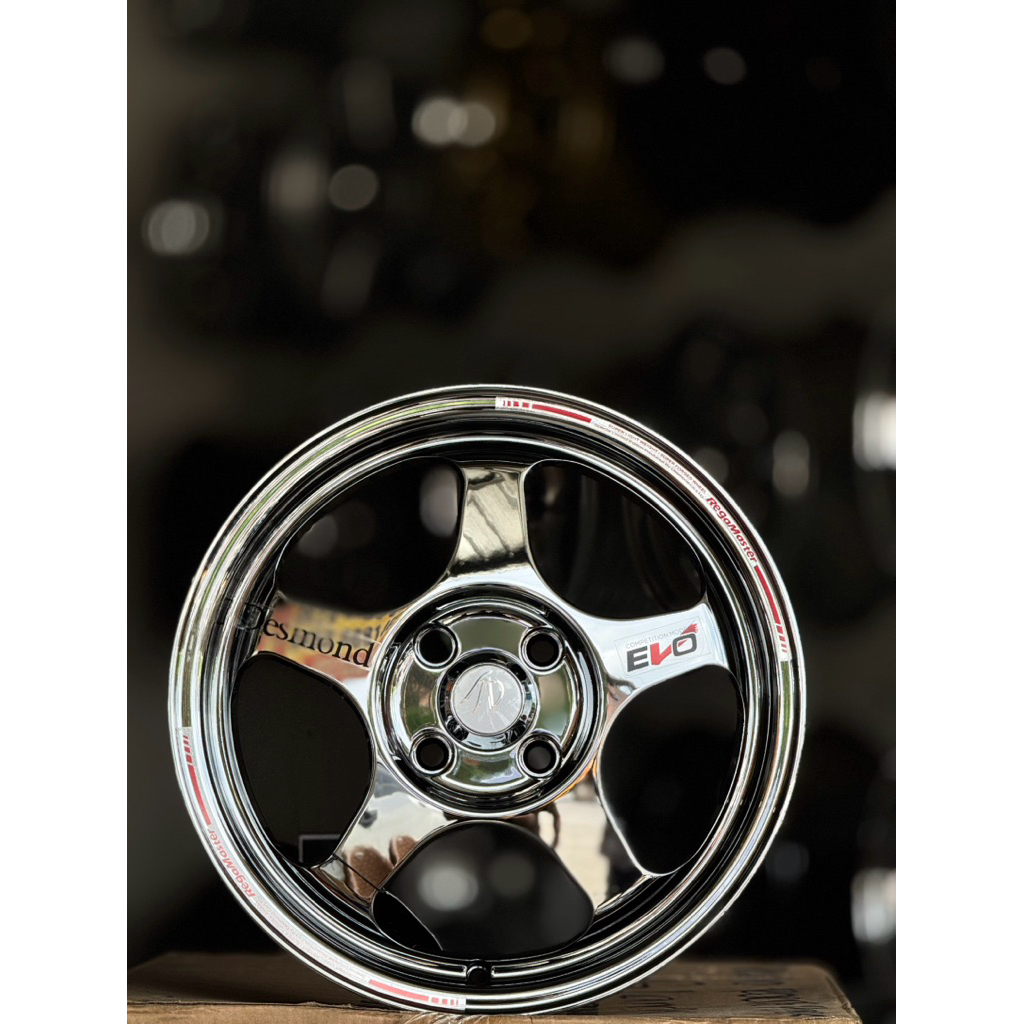 velg baru Evo regamaster R15-6.5 et41-100 black crom