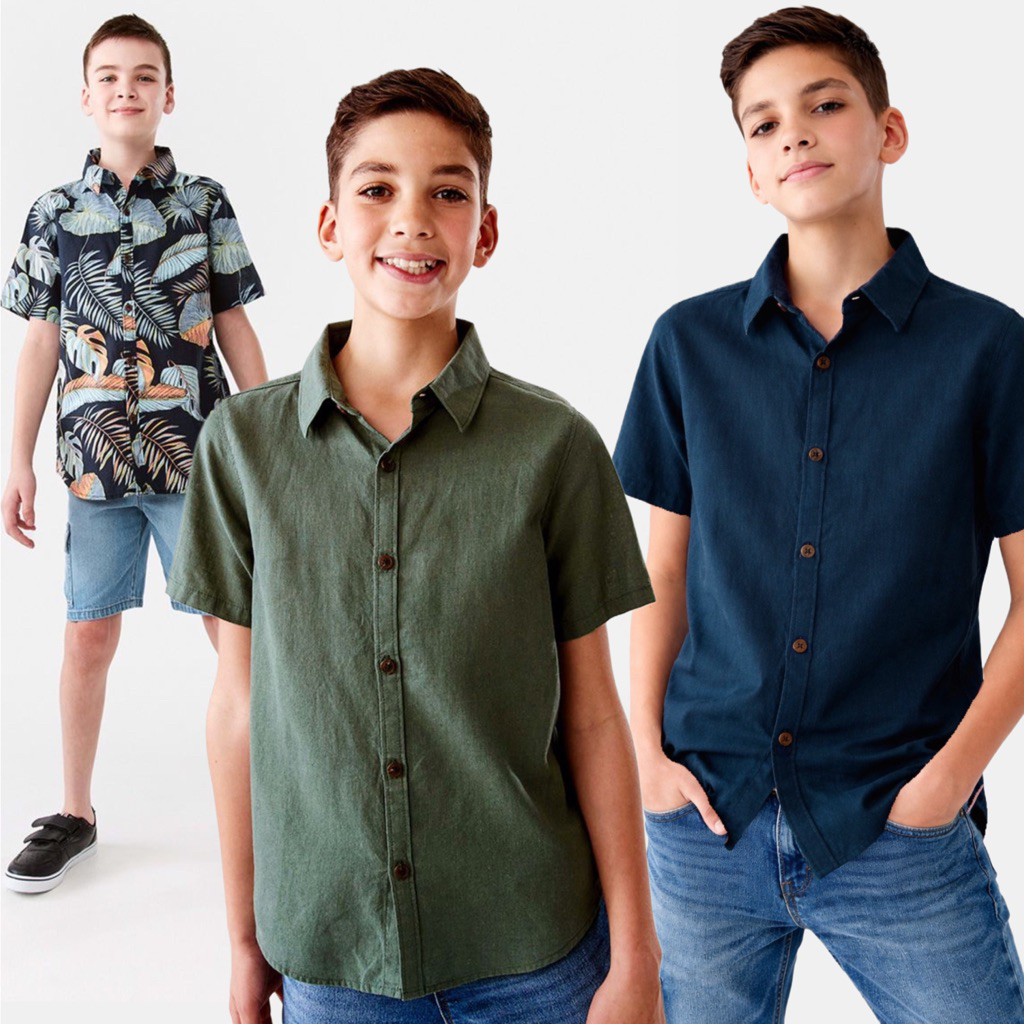 Kemeja Linen Anak Laki Laki Anko