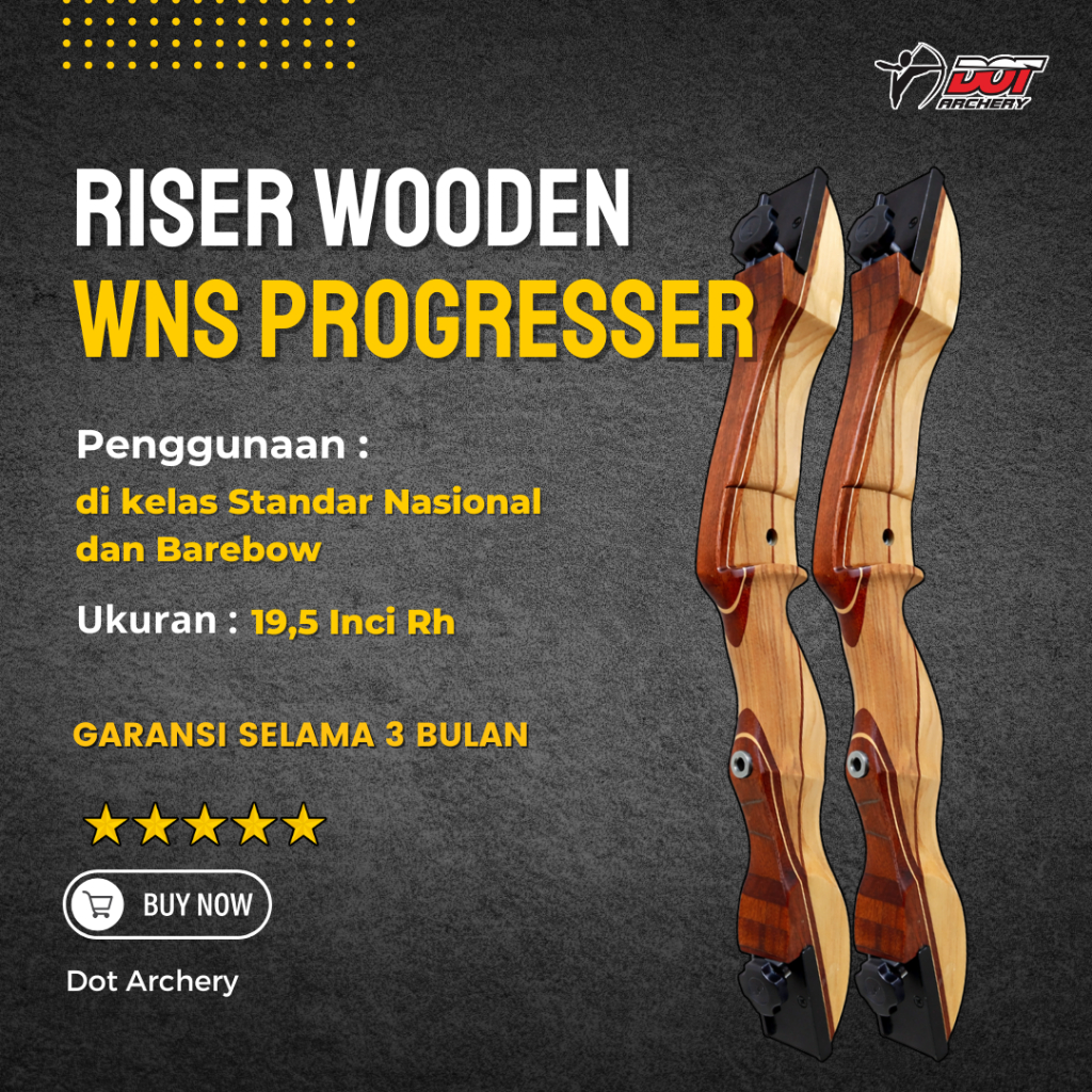 Riser Panahan Standar bow | Handle Standar Wns Progresser Win&win Original | Pemula & Atlet