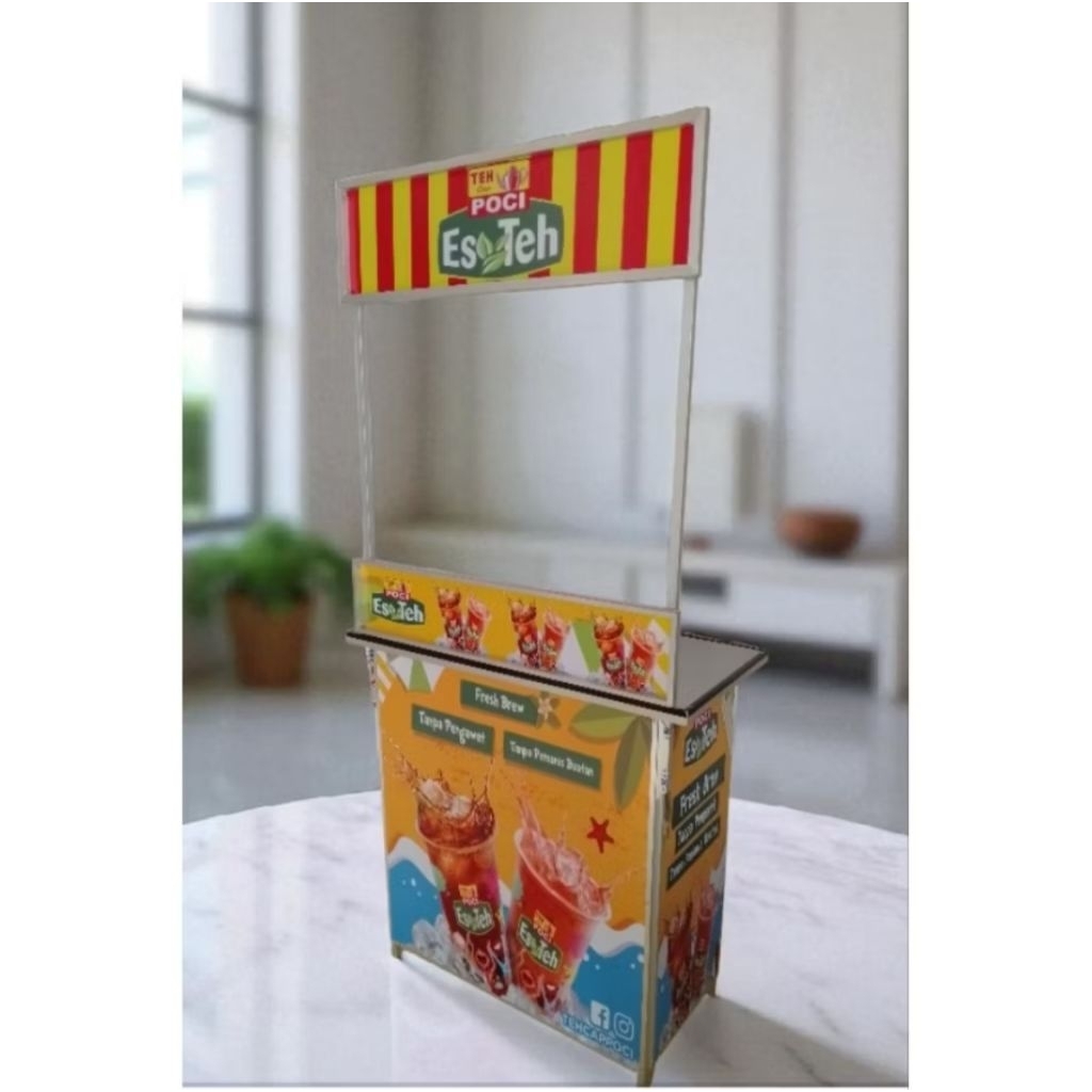 MEJA PORTABLE LIPAT TEH POCI KOKOH