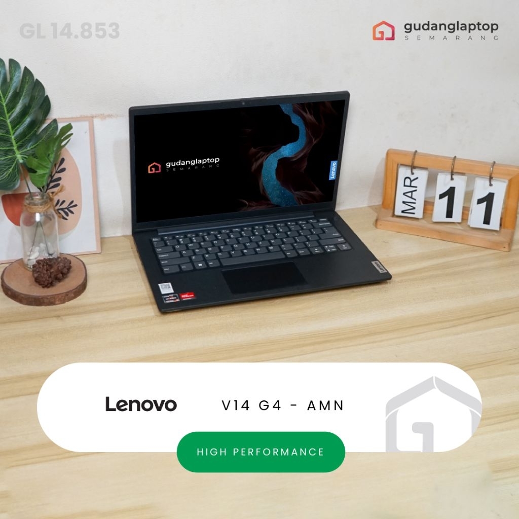 LENOVO V14 G4 - AMN Ryzen 5 - 7520U 8/512 Webcam, WiFi 6, Bluetooth | GL14853