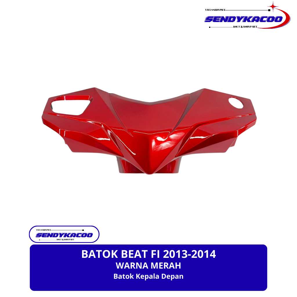 Batok depan Beat Fi 2013-2014 stater kasar warna Merah / batok beat fi 2014