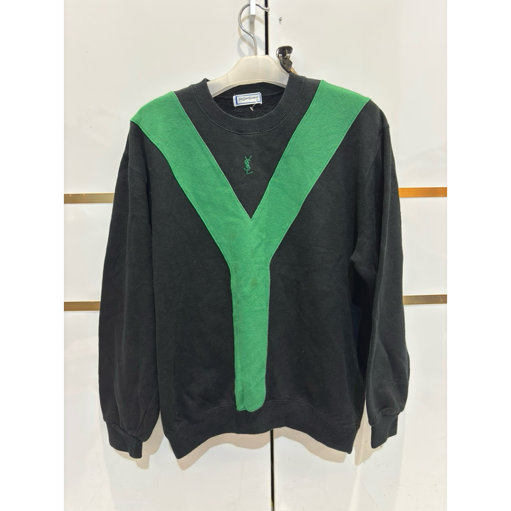 Crewneck baju lengan panjang YSL YvesSaintLaurent