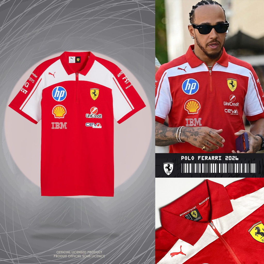 Kaos Polo Shirt Ferrari F1 grade original premium