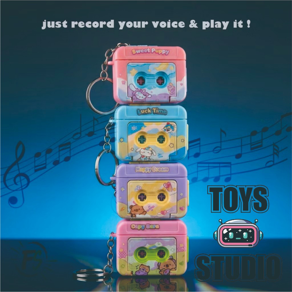Gantungan Kunci Mini Recorder