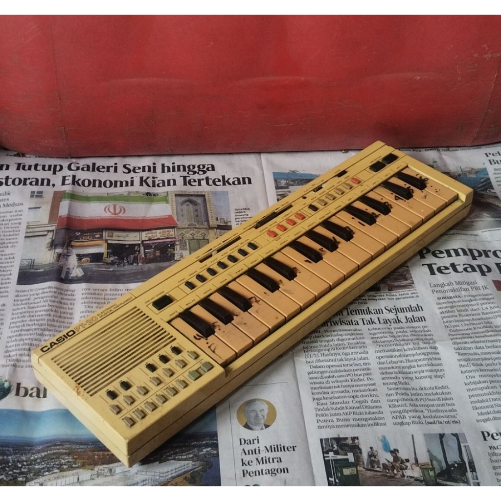 keyboard mini jadul casio off pt 20 untuk koleksi keyboard