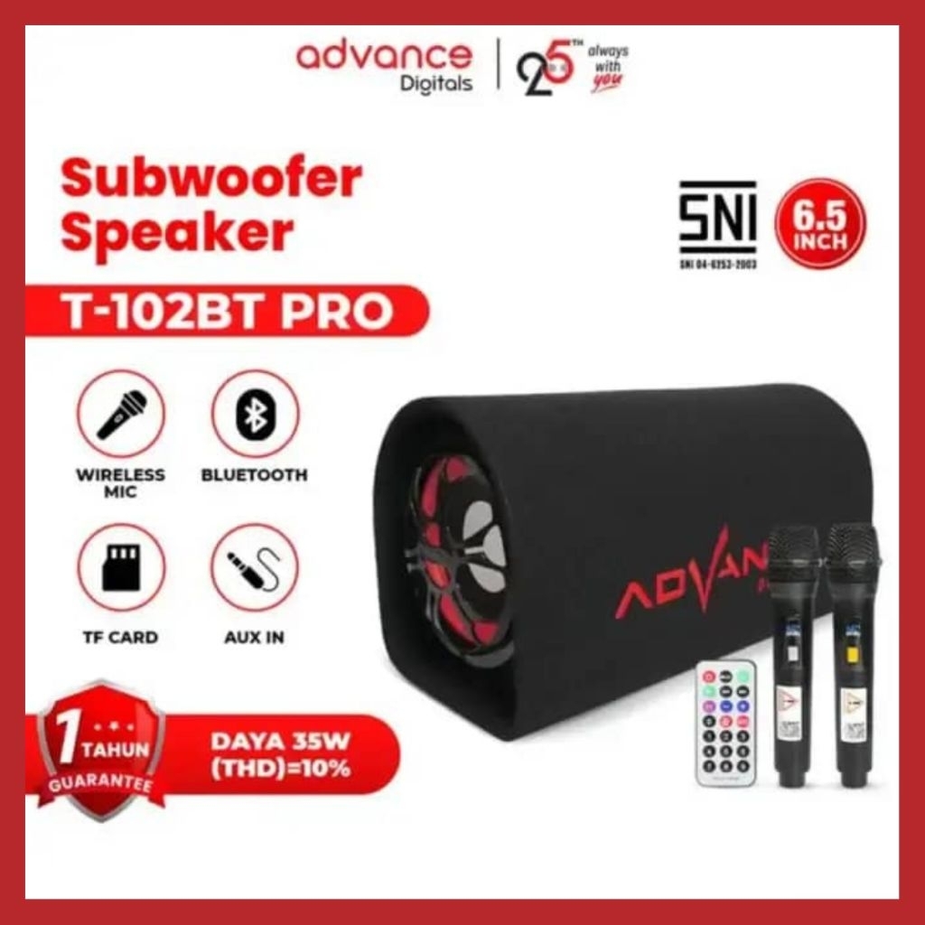 ADVANCE T-102 BLUETOOTH PRO SPEAKER 6,5 INCH