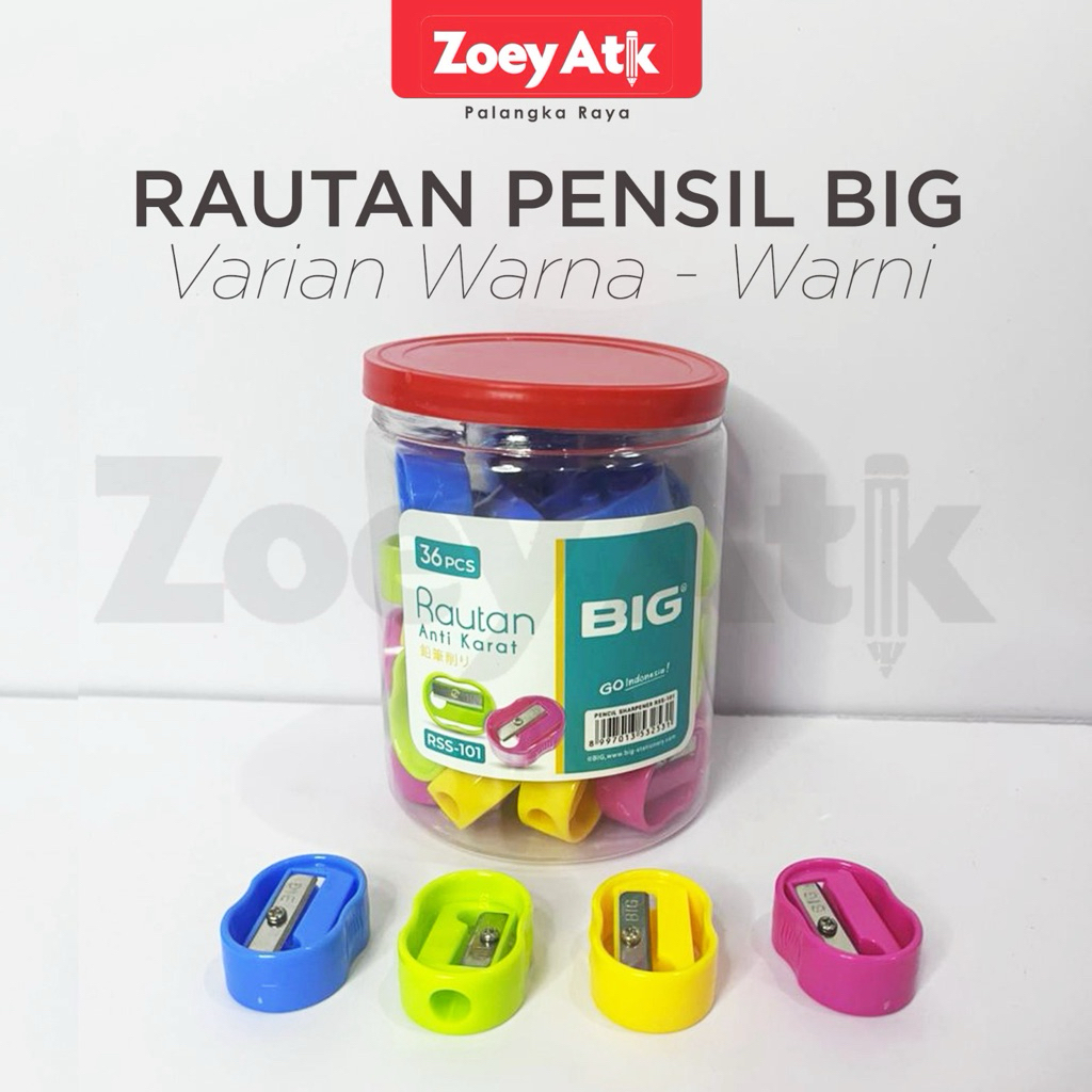 Rautan Pensil, Rautan Pensil merk BIG 1 toples (isi 36 pcs)
