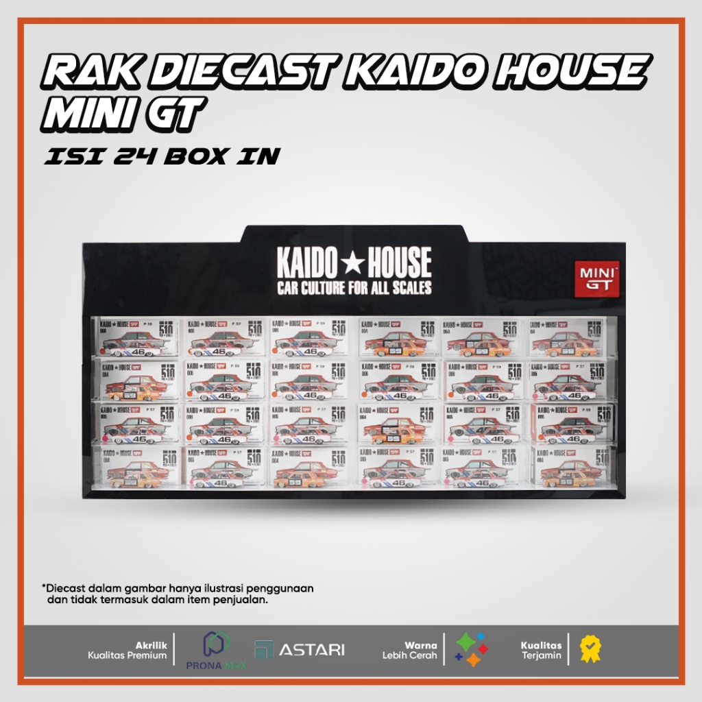 Rak Display Mini GT Akrilik  Kaido House Box In