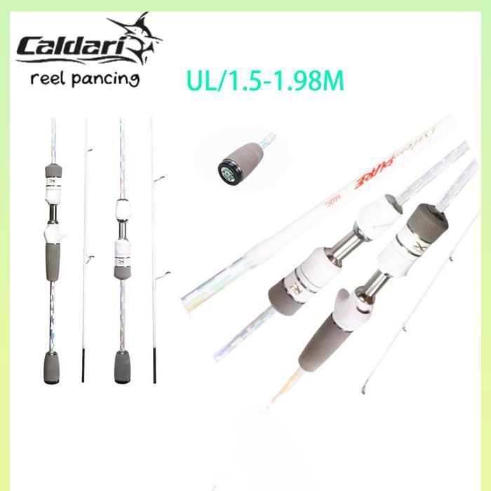Daiwa - Joran Pancing Ul Karbon Ujung Padat Joran Putar Ultraringan Joran Casting Joran Pancing