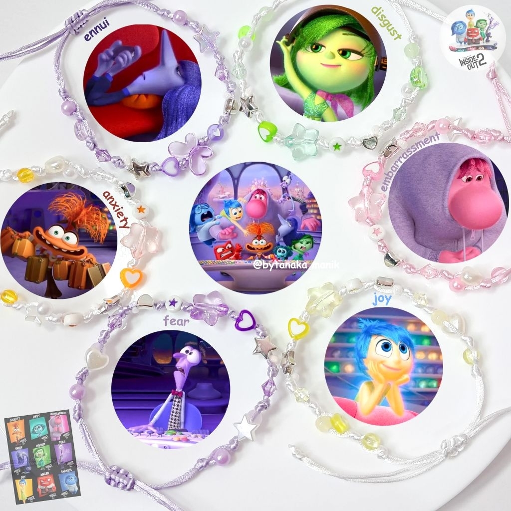 byTanakaManik Gelang Inside Out Bracelet Inside Out 2 Gelang Tali Serut Inside Out 2 Couple Bracelet