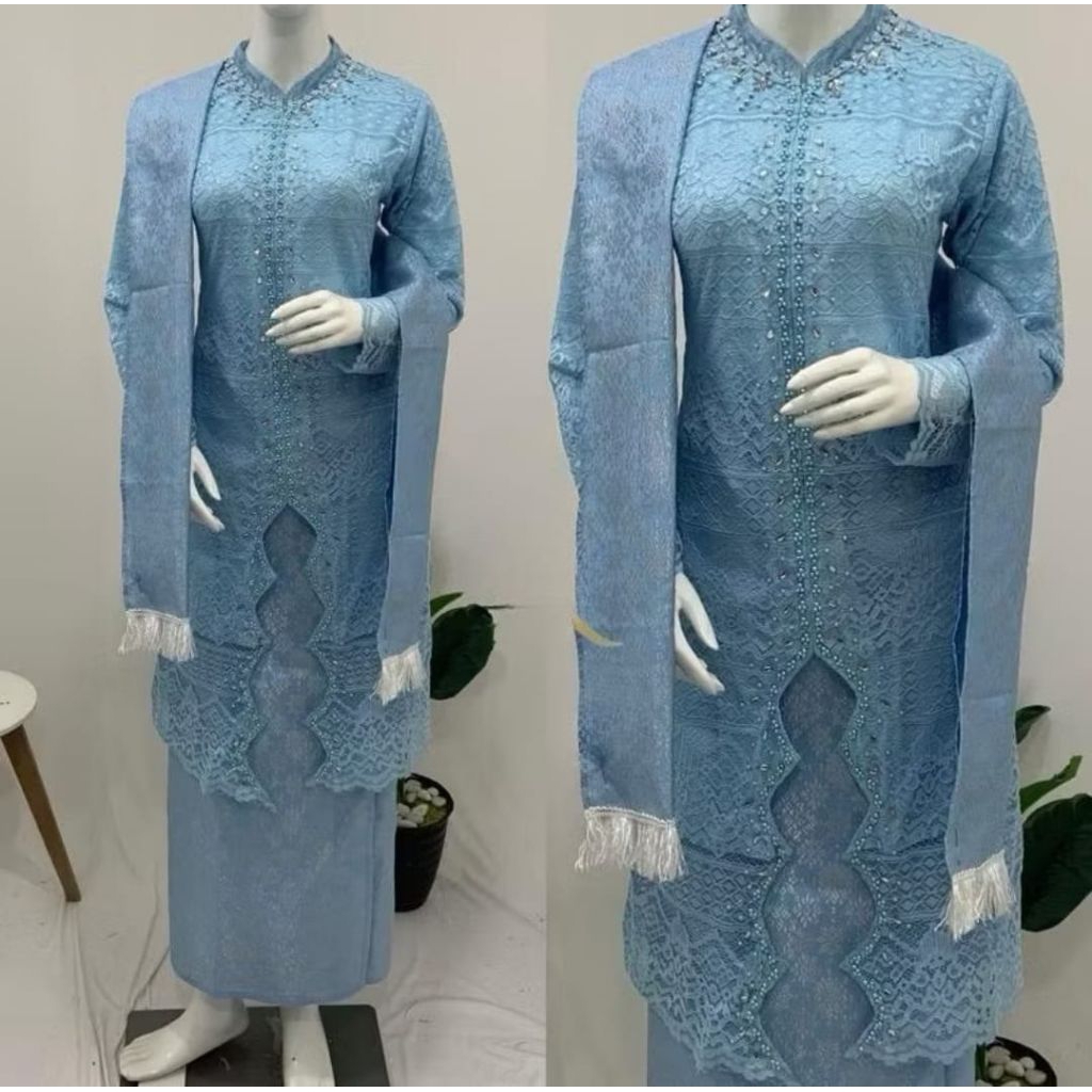 KEBAYA TUNIK ZIG-ZAG ELEGAN free Hijab | Kebaya Tunik | Kebaya Modern | Kebaya Kondangan | Kebaya La