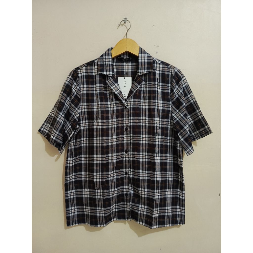 EXECUTIVE KEMEJA WANITA LENGAN PENDEK FLANEL ORIGINAL