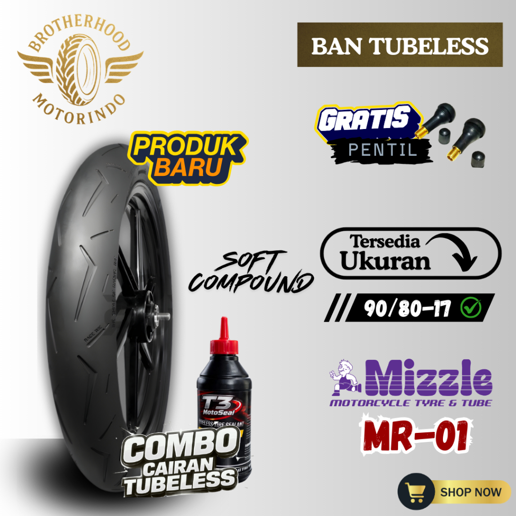 BAN MIZZLE MR 01 SOFT COMPOUND ( 90/80-17 ) SOFT COMPOUND RING 17 / BAN BALAP / SOFT COMPOUND MIZZLE