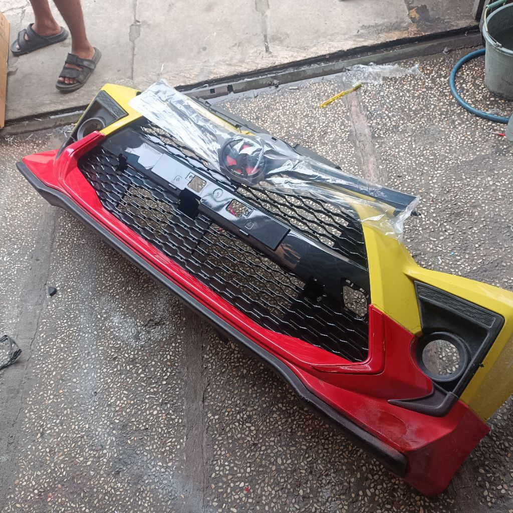 bemper agya 2021 facelift set depan