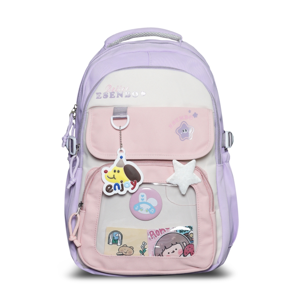 ESENBO Tas Ransel Korea SD SMP SMA Backpack Sekolah