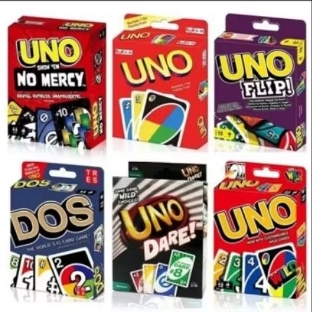 FLIP Kartu Permainan Seru UNO Merah - Dos - Dare - Fun Game Board Game Family Card