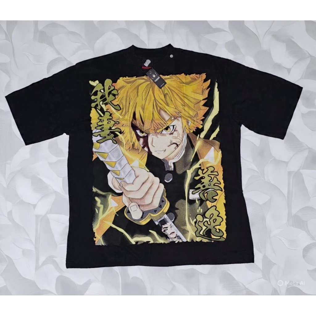 Kaos Bootleg Anime Demon Slayer Zenitsu