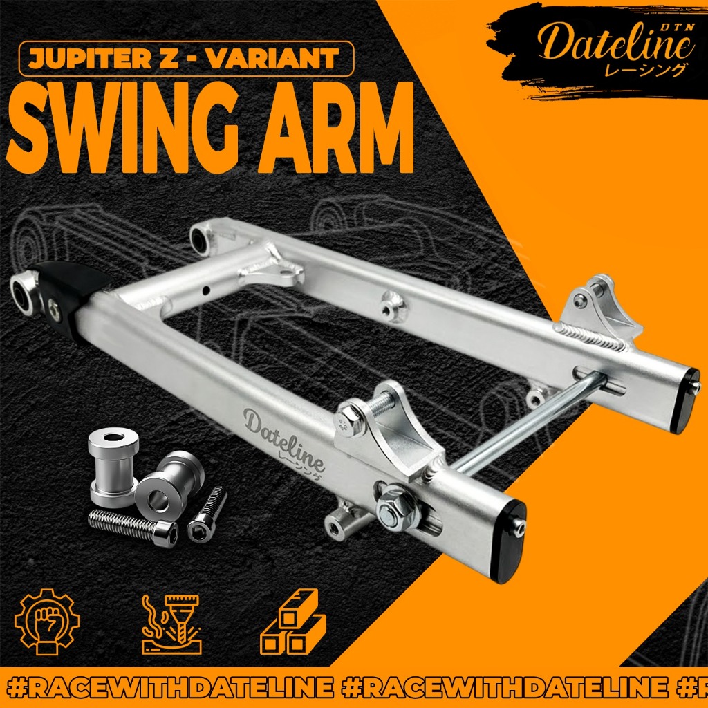 DATELINE SWING ARM JUPITER Z ALUMINIUM ALLOY VEGA R NEW OVAL SILVER